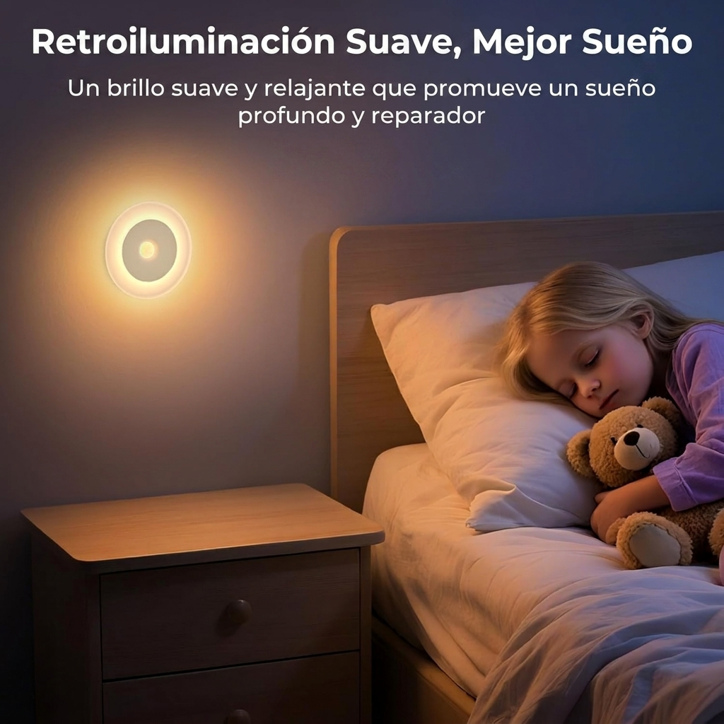 Luz nocturna LED con detector de movimiento