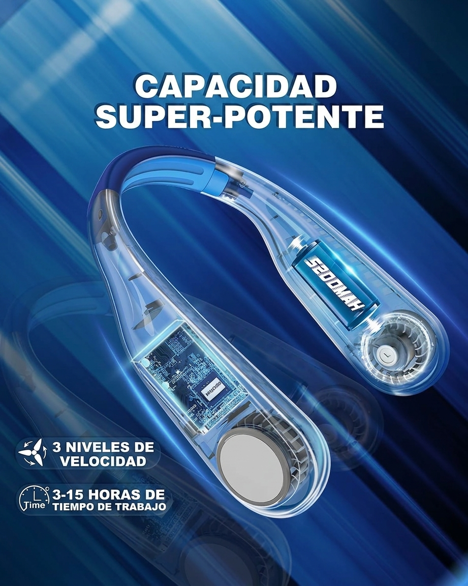 Ventilador de cuello portátil